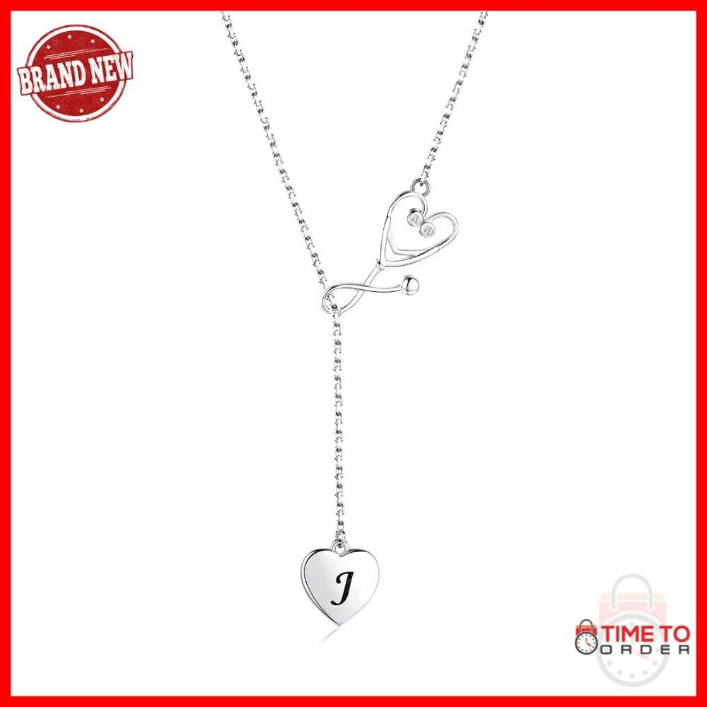 Sterling Silver Stethoscope Pendant Necklace for Medical Professionals